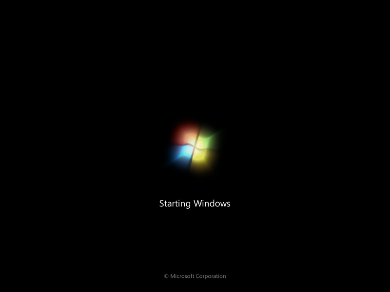 windows 7 boot screen