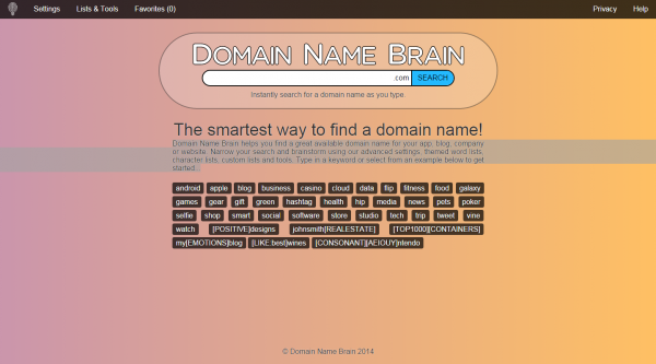 domain name brain