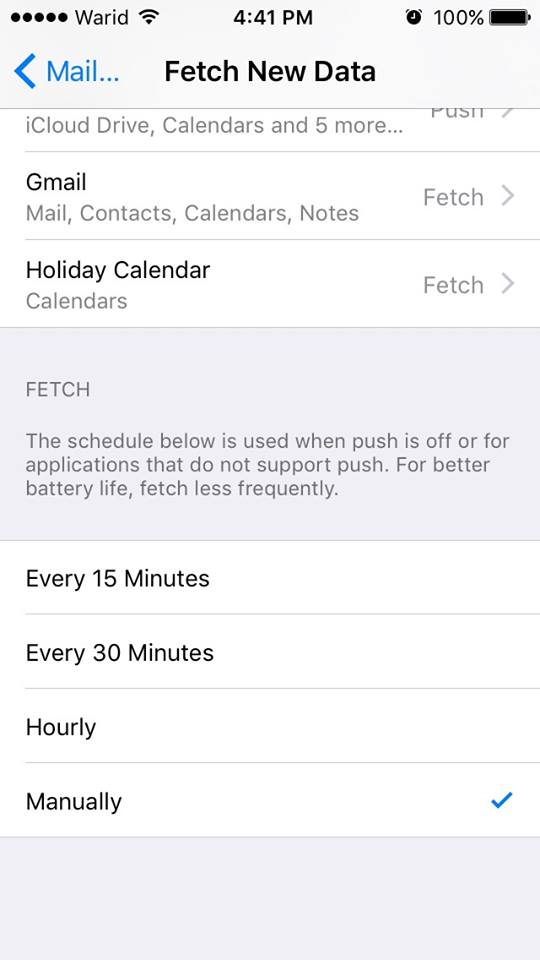 iOS-change-mail-settings