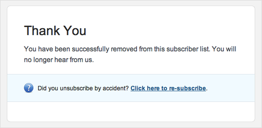 unsubscribe