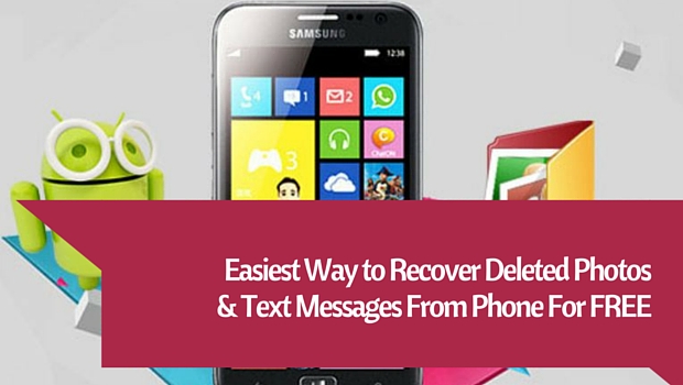 Recover deleted photos from phone