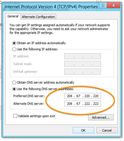 DNS configuration